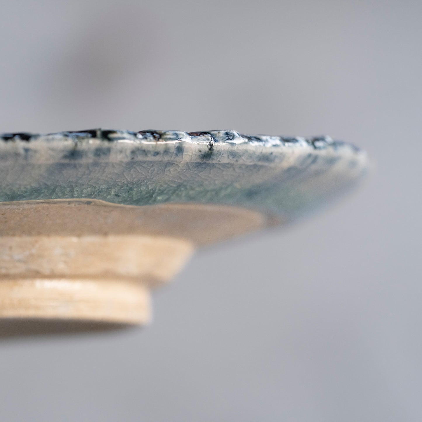 Ash Glaze & Zaffer Plate