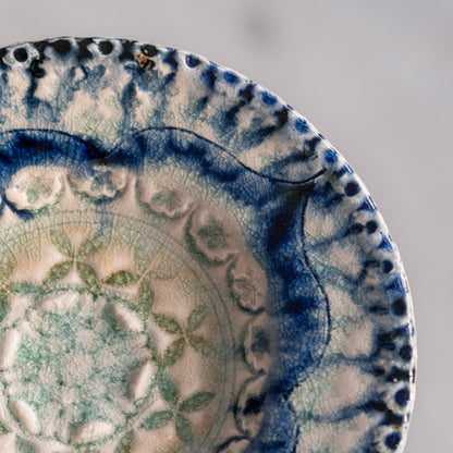 Ash Glaze & Zaffer Plate