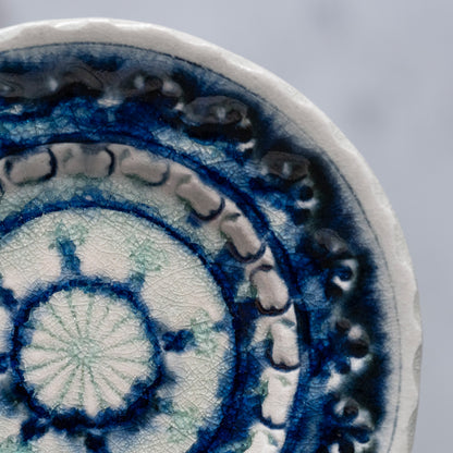 Ash Glaze & Zaffer Plate