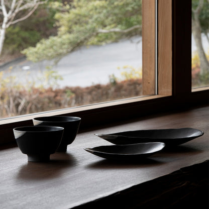 Bowl S (White on Black)