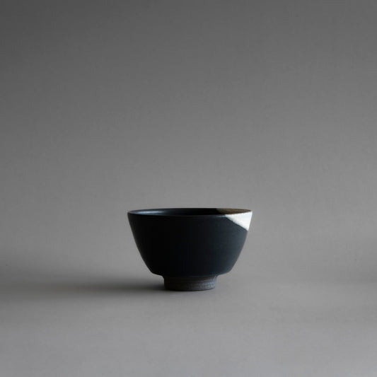 Bowl M (White on Black)