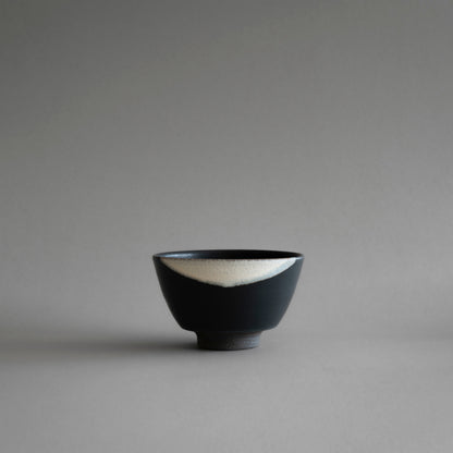 Bowl M (White on Black)