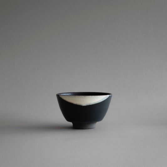 Bowl M (White on Black)