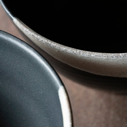 Bowl M (White on Black)