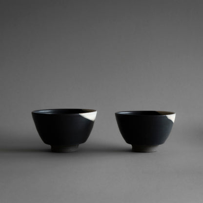 Bowl M (White on Black)