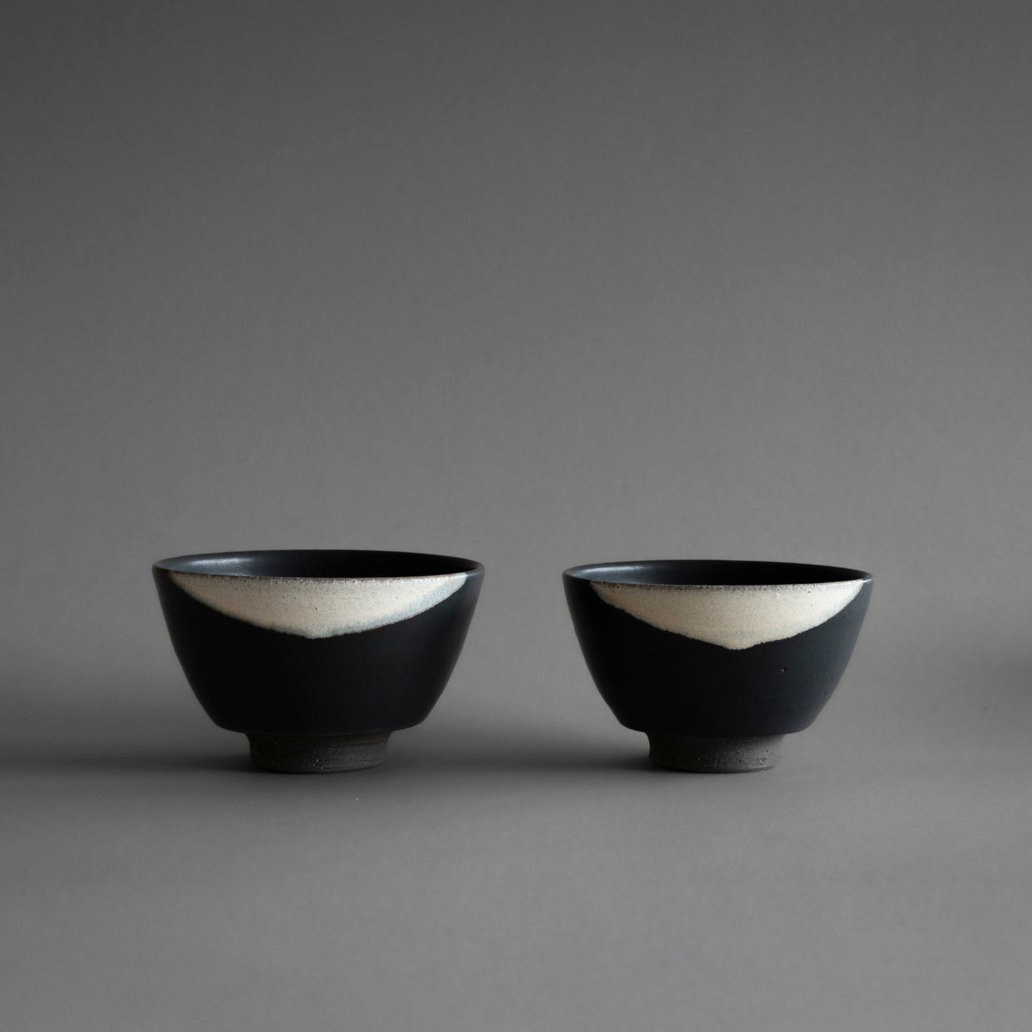 Bowl M (White on Black)