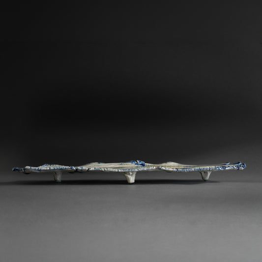 Ash Glaze Long Plate
