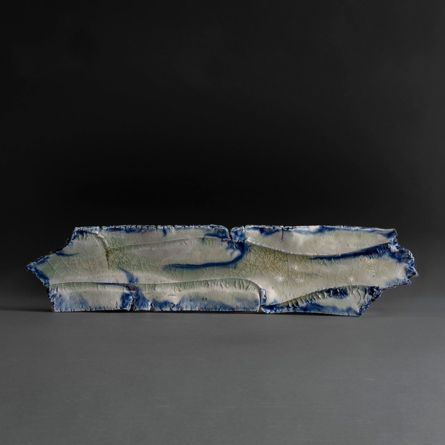 Ash Glaze Long Plate