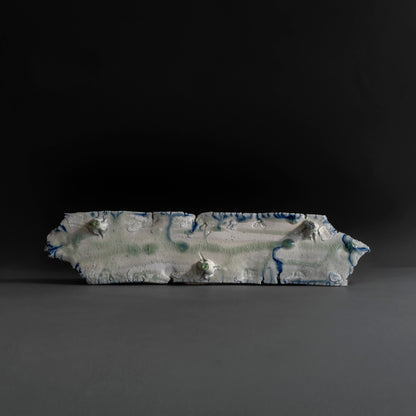 Ash Glaze Long Plate