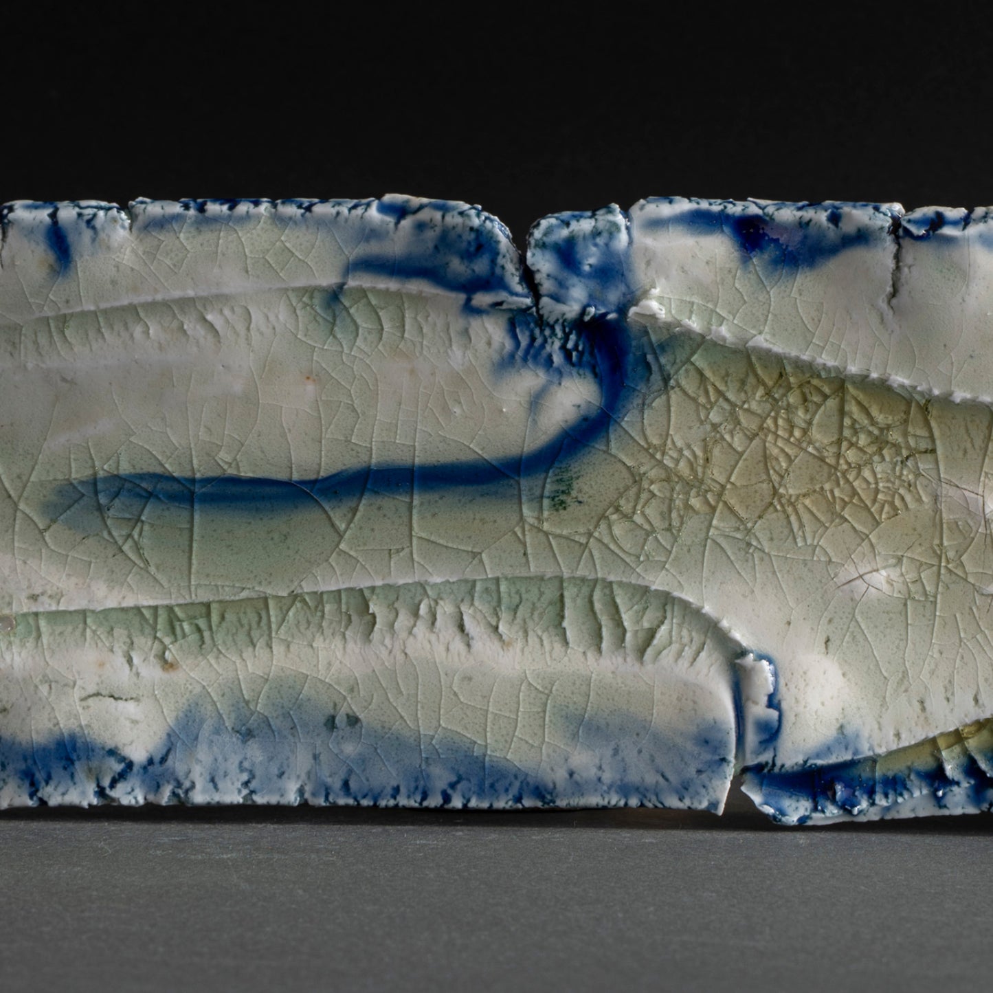 Ash Glaze Long Plate