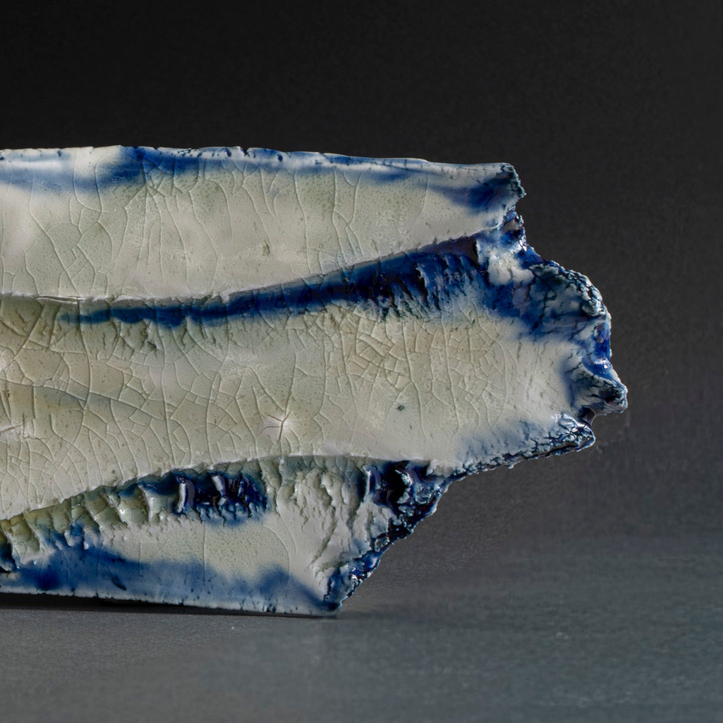 Ash Glaze Long Plate
