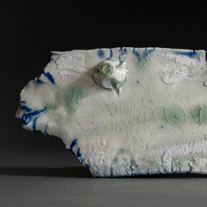 Ash Glaze Long Plate