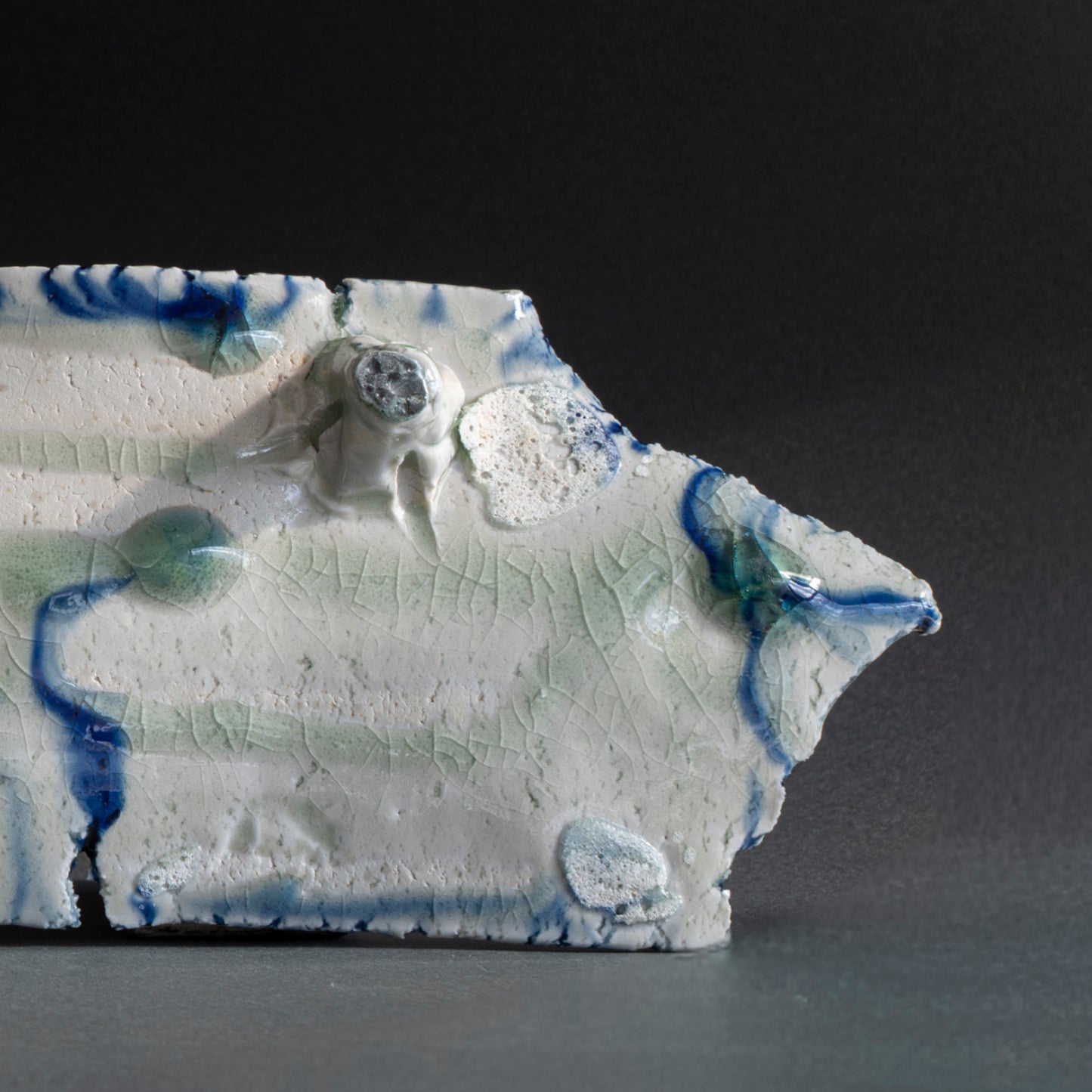 Ash Glaze Long Plate
