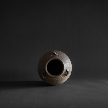 Nanban Tall Jar with Three Lugs