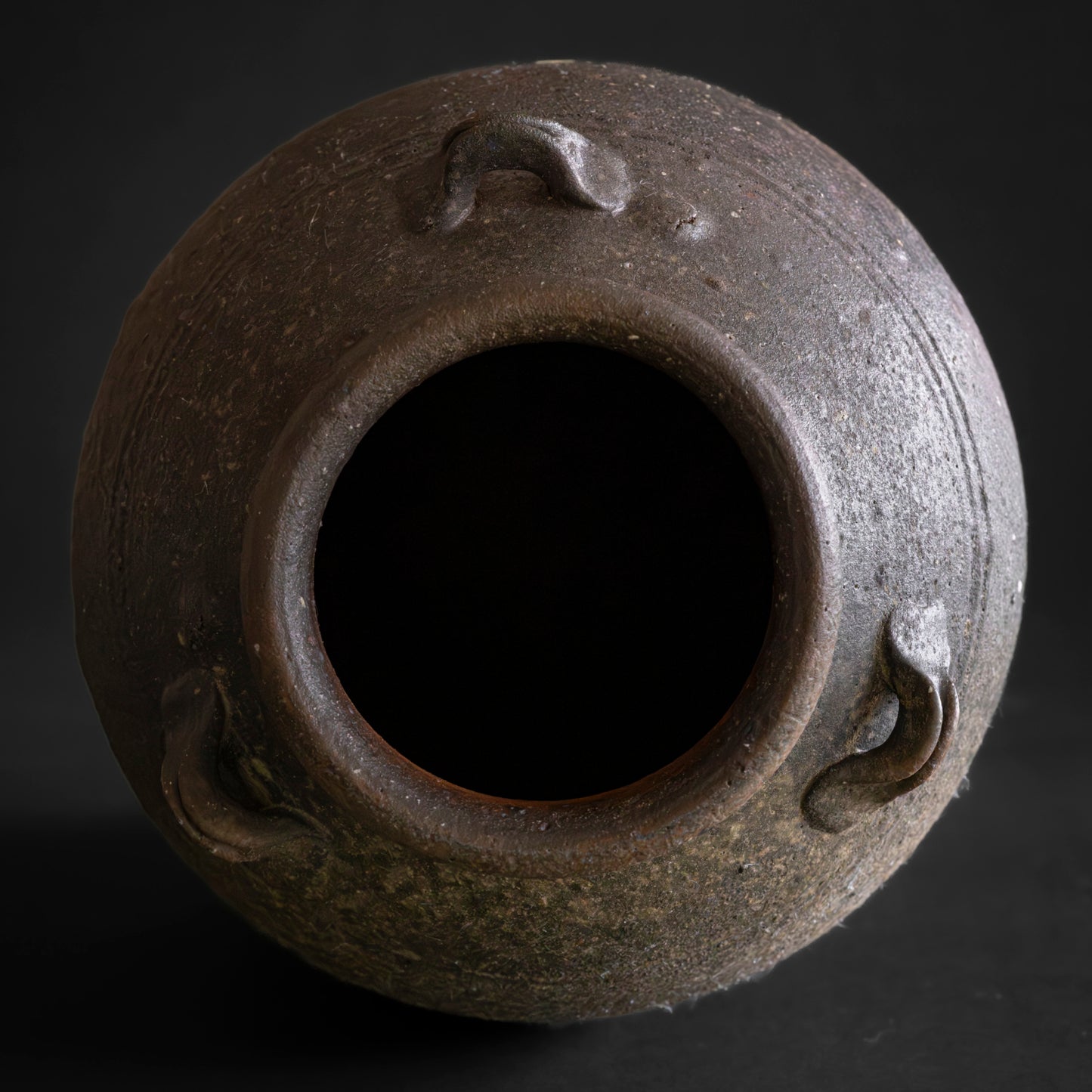 Nanban Tall Jar with Three Lugs
