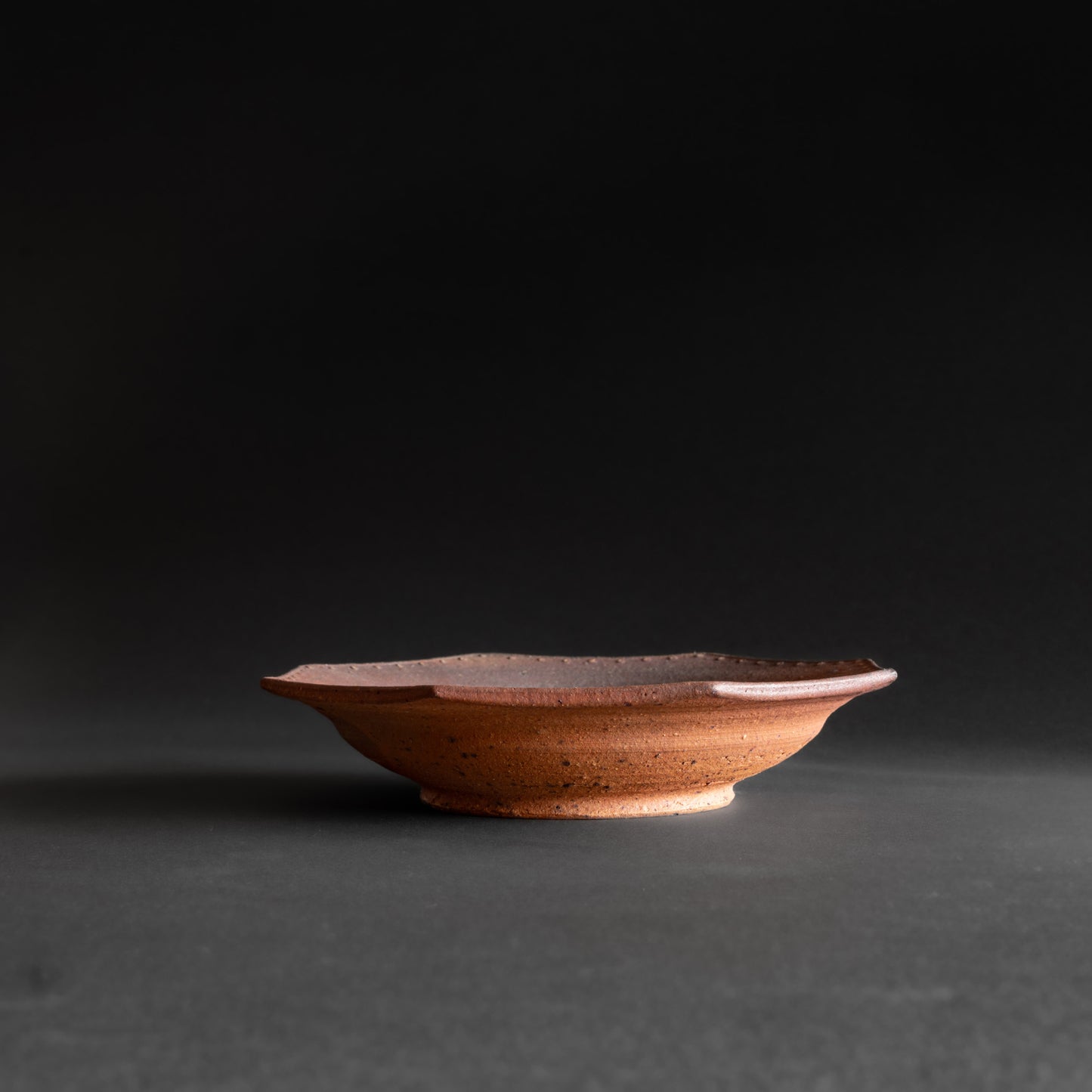 Nanban Octagonal Bowl with Dotted Rim (22.5cm)