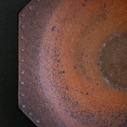 Nanban Octagonal Bowl with Dotted Rim (22.5cm)