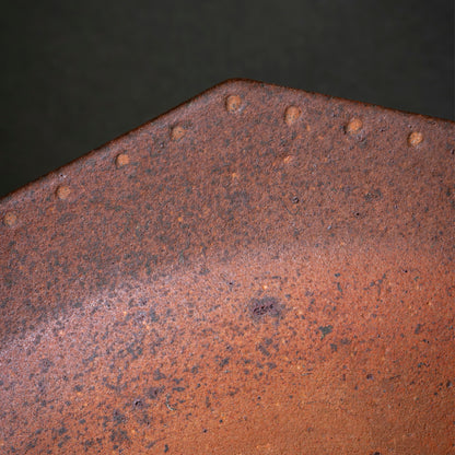 Nanban Octagonal Bowl with Dotted Rim (22.5cm)