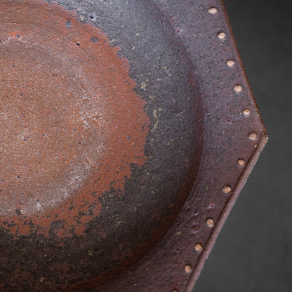 Nanban Octagonal Bowl with Dotted Rim (15.5cm)