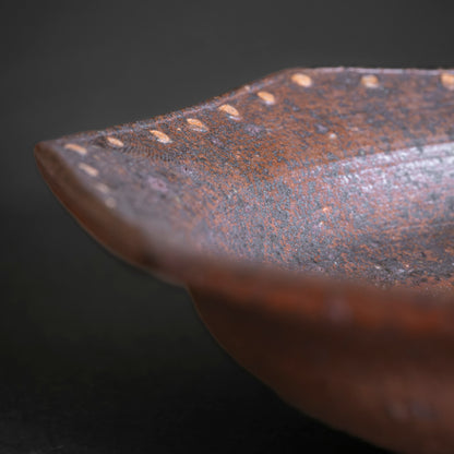 Nanban Octagonal Bowl with Dotted Rim (15.5cm)