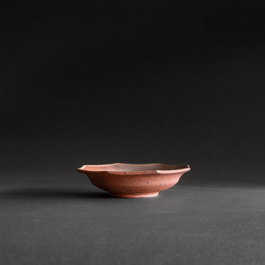 Nanban Octagonal Bowl with White-Line Motif (16.5cm)